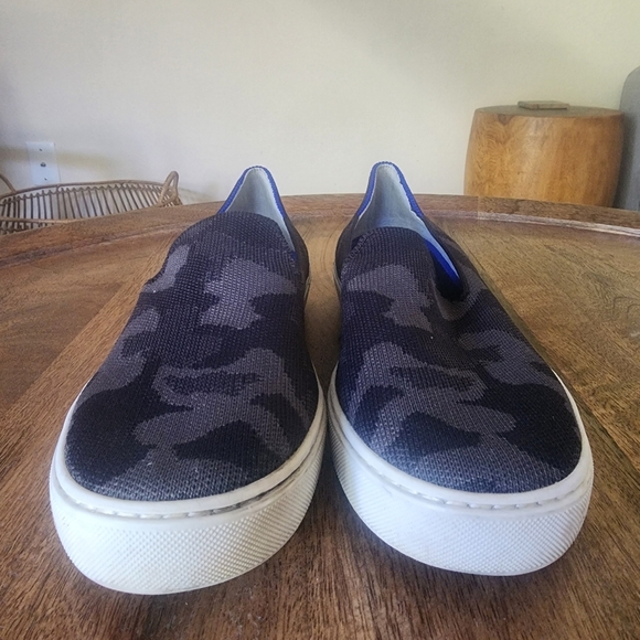 Rothy's The Original Slip On Sneaker Grey Camo Textile Comfort Shoes Women’s 8 - Picture 7 of 13